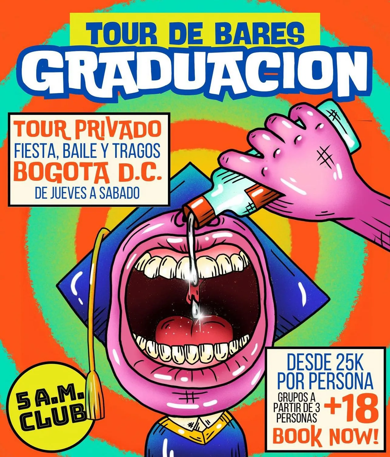 Tour De Bares - Graduación  5am Club Tours Colombia